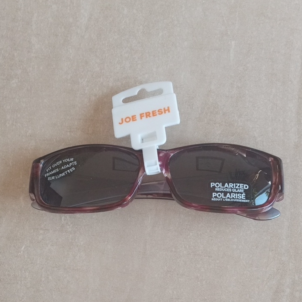 Joe Fresh Burgundy Polarized Sunglasses